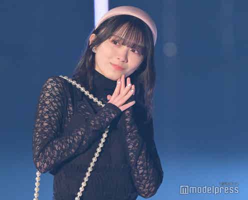 櫻坂46森田ひかる、SEXYシースルーワンピがお似合い あざとポーズが悶絶級<TGC 2023 S/S>