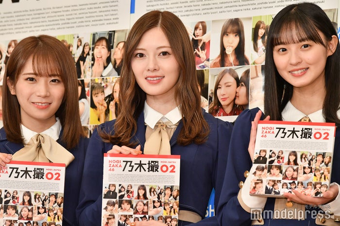 （左から）秋元真夏、白石麻衣、遠藤さくら（C）モデルプレス