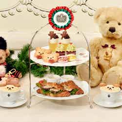 メリー“クマ”スマス アフタヌーンティーセット1名様2,400円※注文は2名分~/画像提供:Q-pot.