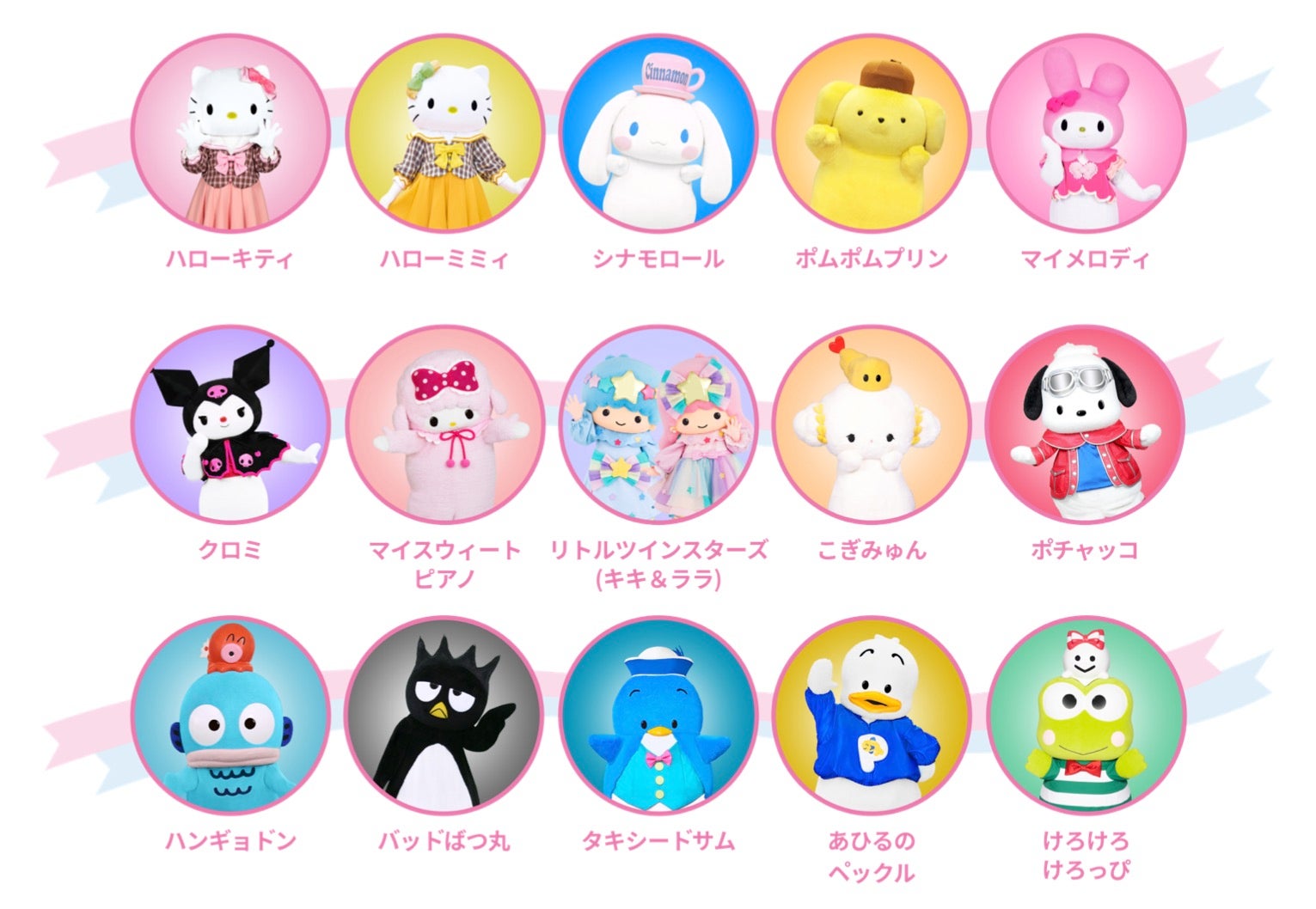 「2022 SANRIO FES」キャラクター（C）’22 SANRIO　S／D・G　S／F・G　SP-M　著作（株）サンリオ