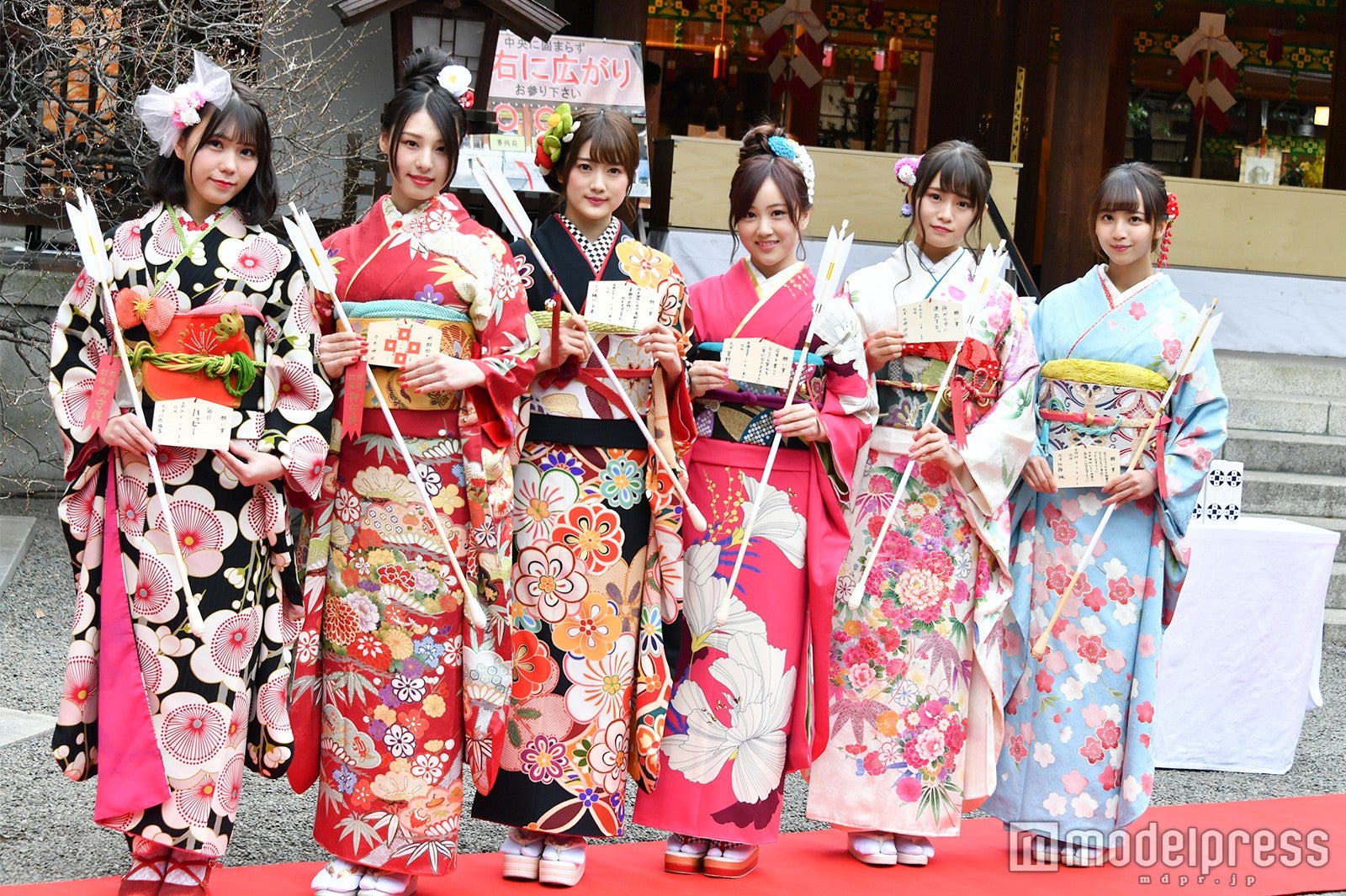 川後陽菜、相楽伊織、樋口日奈、星野みなみ、山崎怜奈、佐藤楓 （C）モデルプレス（C）モデルプレス