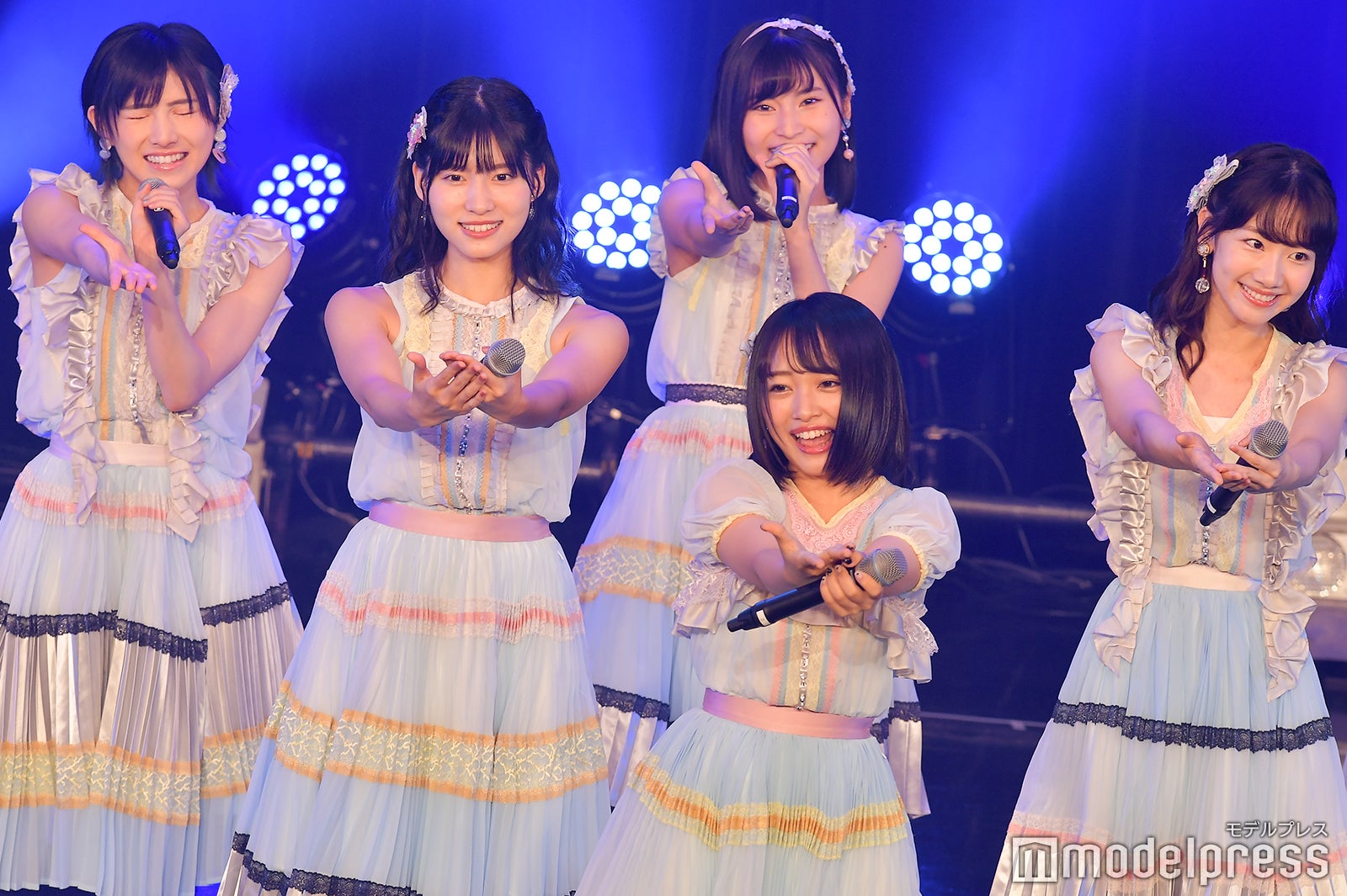 岡田奈々、谷口めぐ、福岡聖菜、向井地美音、柏木由紀「TOKYO IDOL FESTIVAL 2018」 （C）モデルプレス