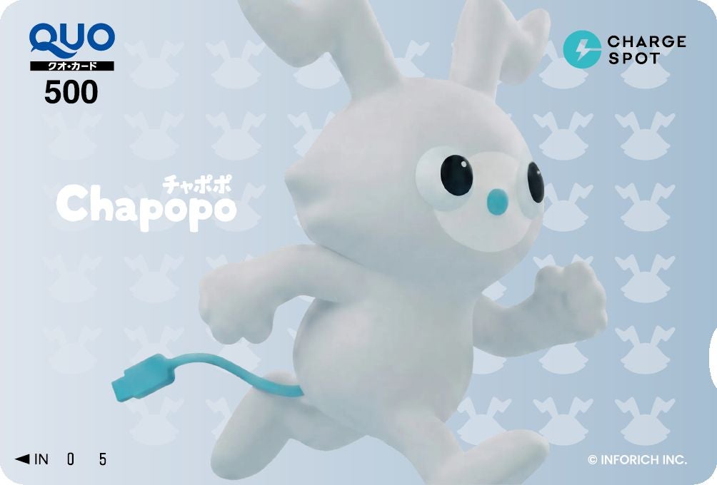 チャポポQUOカード（提供写真）