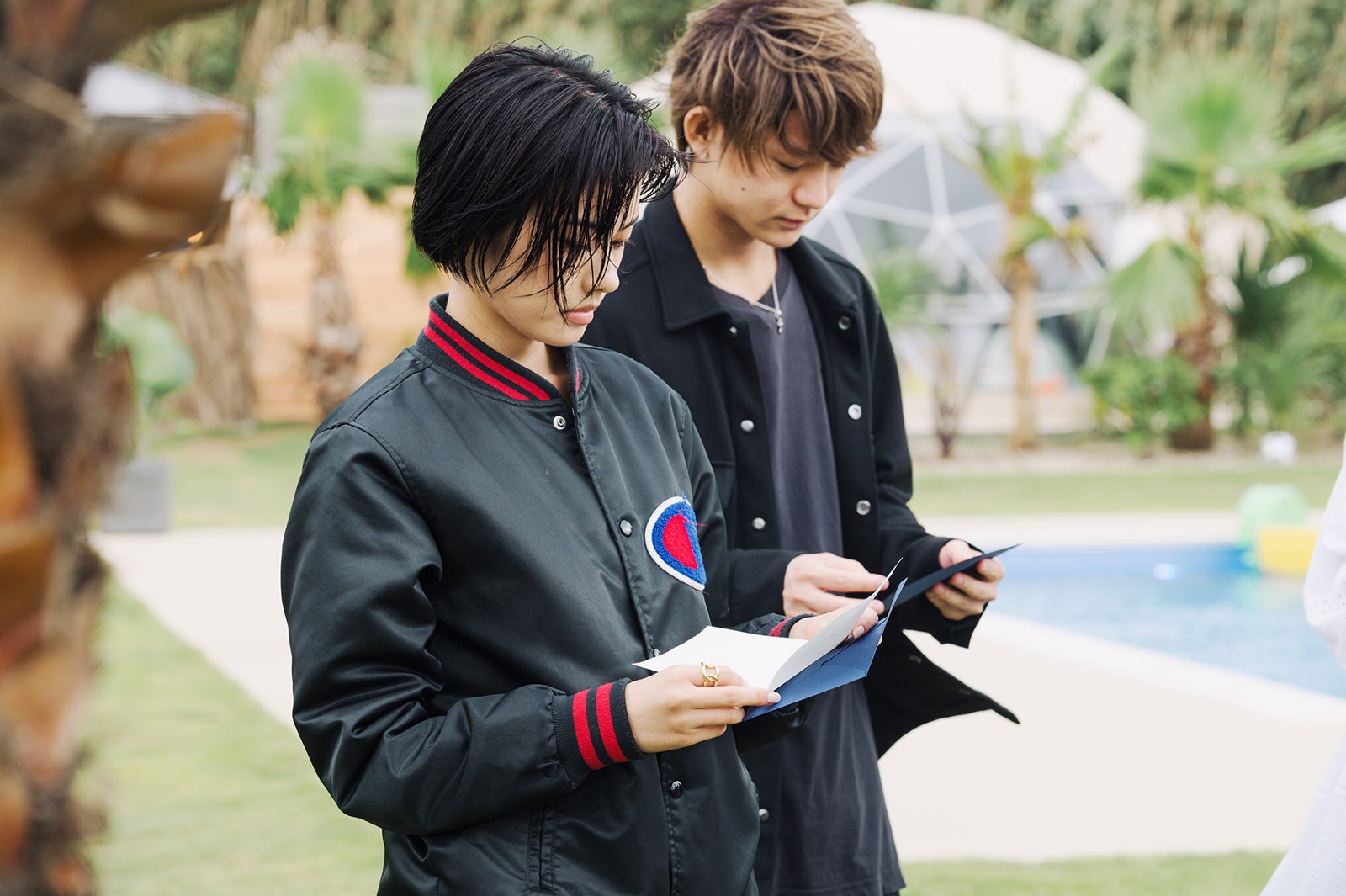 安斉星来、YOSHIKI EZAKI「虹とオオカミには騙されない」第9話（C）AbemaTV, Inc.