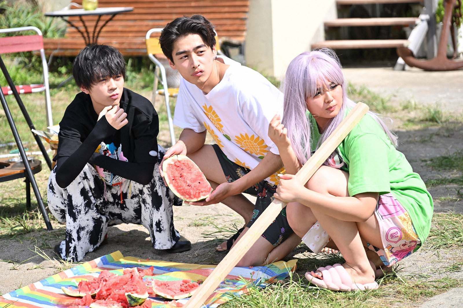 水沢林太郎、濱尾ノリタカ、箭内夢菜「マイ・セカンド・アオハル」第3話より（C）TBS