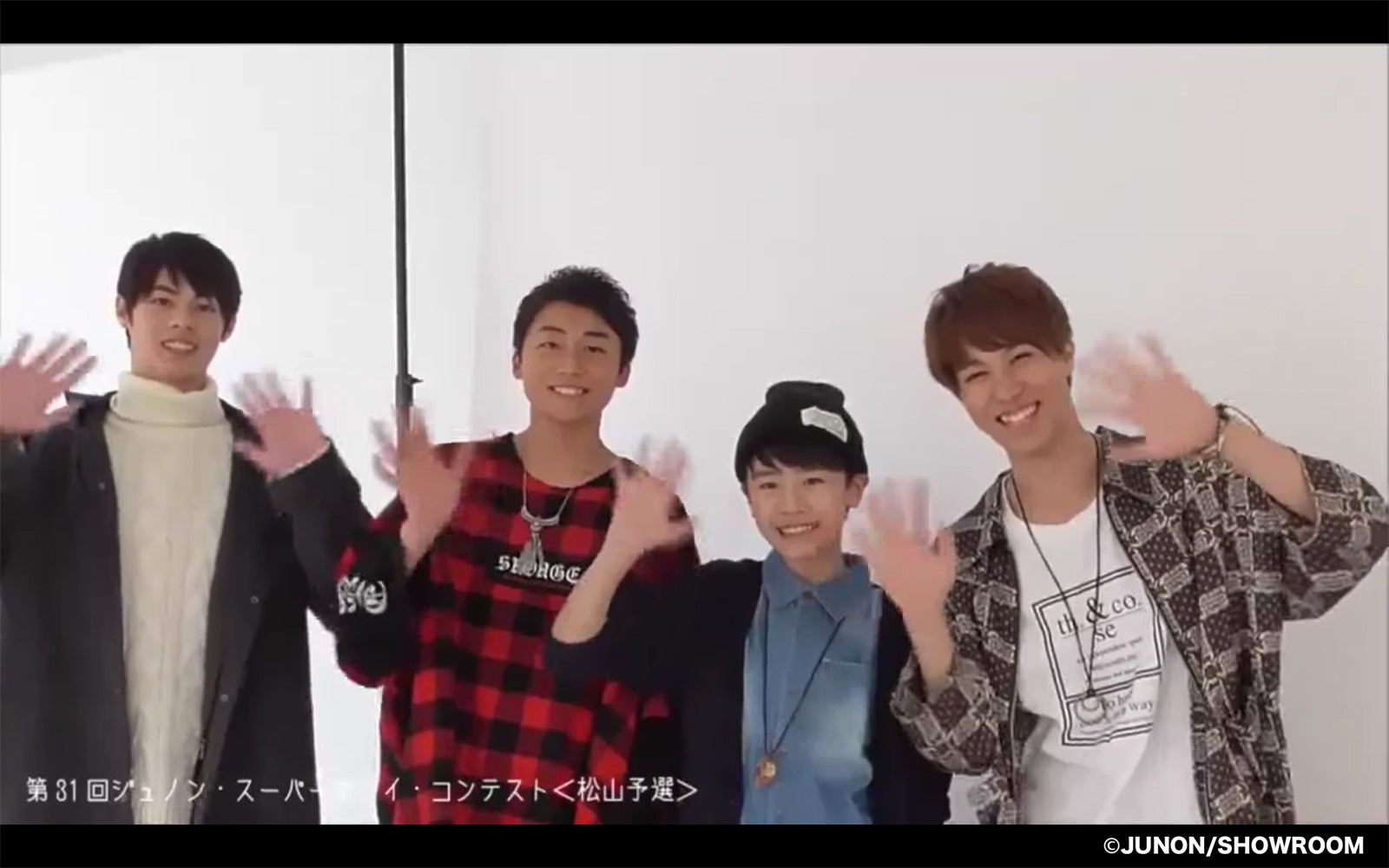 今年、四国では初の地方予選開催となった、松山予選の合格者4名（写真提供：主婦と生活社）