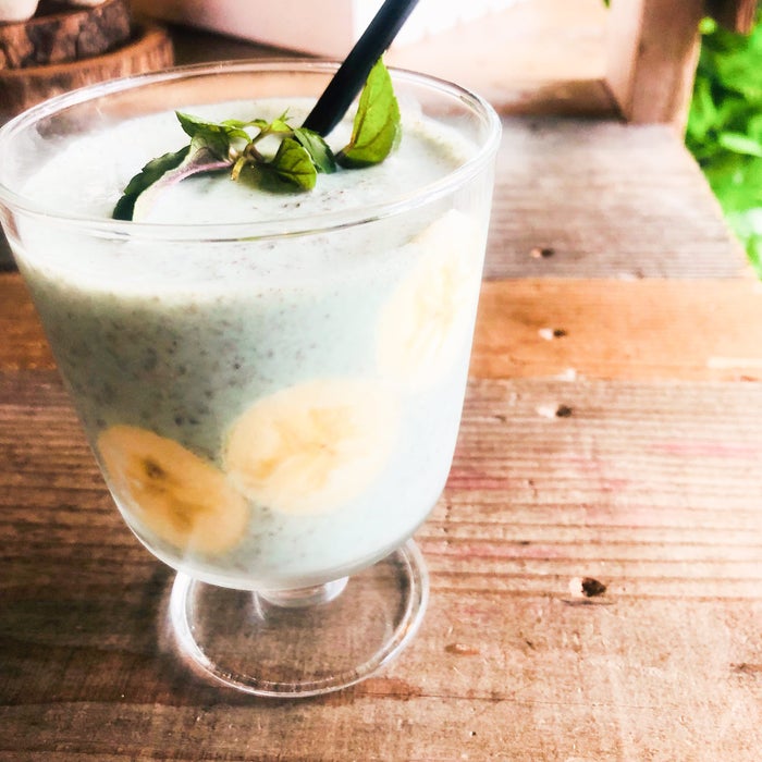 手順3：ミントをトッピングして完成！／画像提供：柏原歩