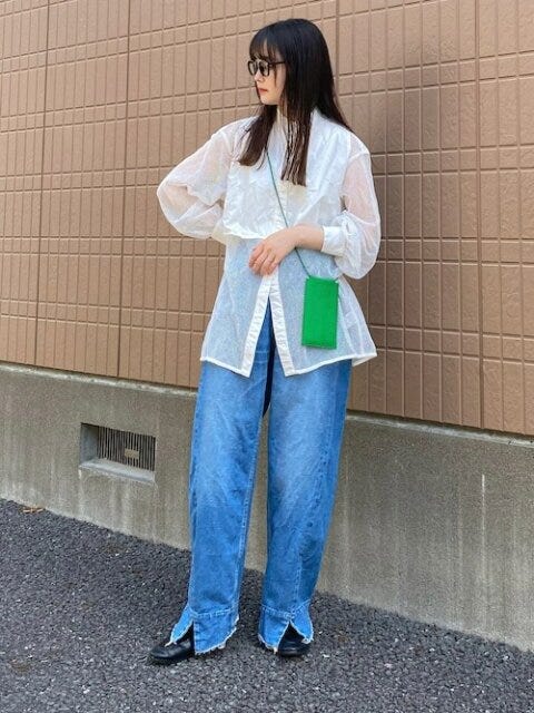 デニム　コーデ　夏