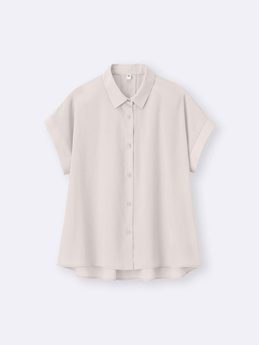 GUのドレープフレアシャツ