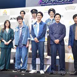 （前列左より）恒松祐里、澤田海瑠さん、磯野泉さん、野村周平ら（C）モデルプレス