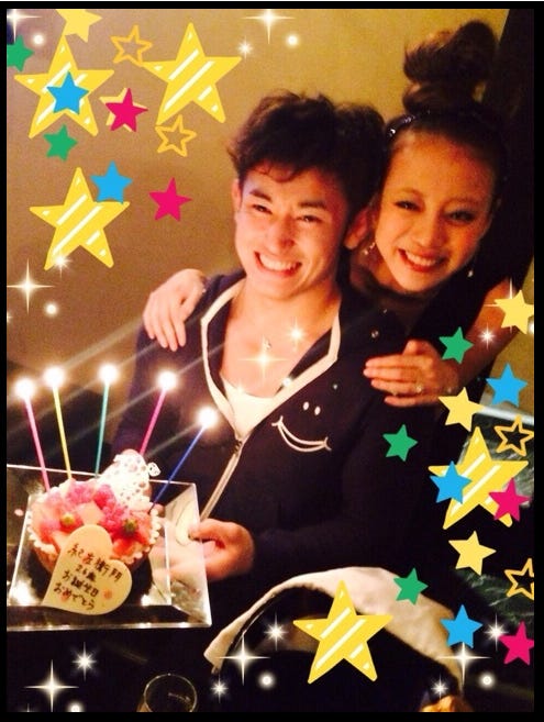 誕生日の様子/あびる優オフィシャルブログより(Ameba)