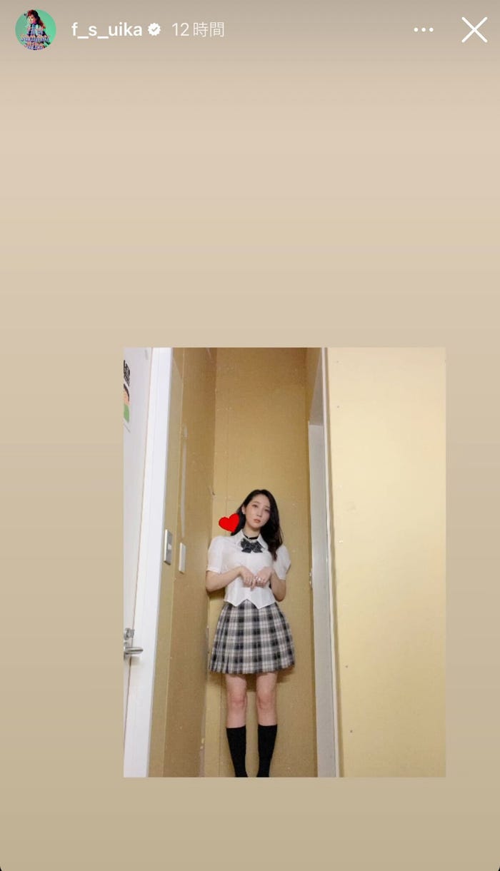 ファーストサマーウイカ公式Instagramストーリーズより