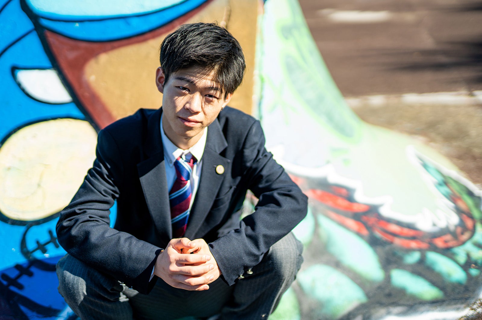 「男子高生ミスターコン2021」ファイナリスト・原岡愛望くん（提供写真）