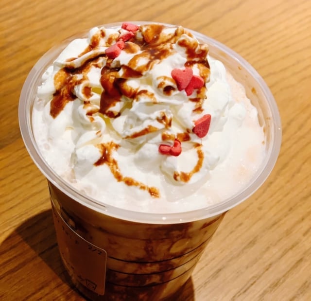 スタバの生チョコレートフラペチーノアップ画像