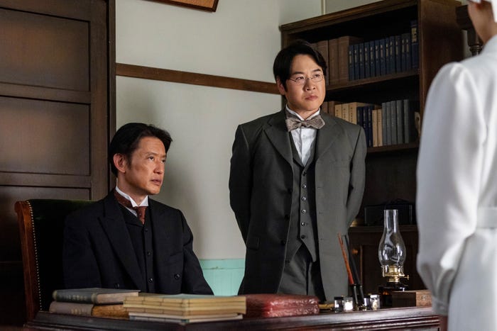筒井道隆、森田甘路「風、薫る」第67話(C)NHK