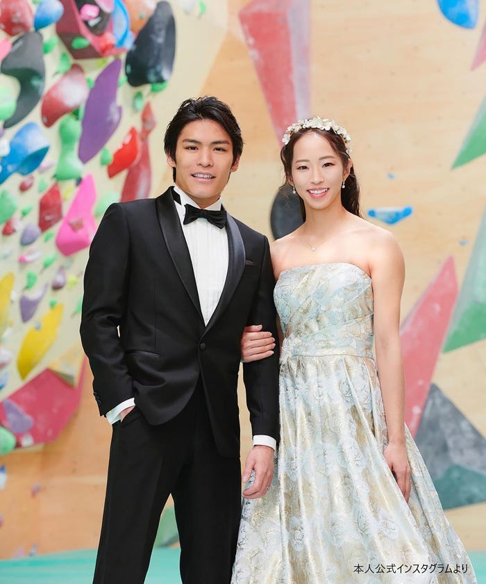 楢崎智亜、野口啓代(画像提供:ABCテレビ)