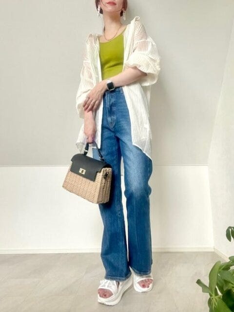 デニム　コーデ