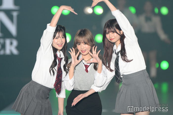 米澤りあ、早坂ゆう、藤田みあ(C)モデルプレス