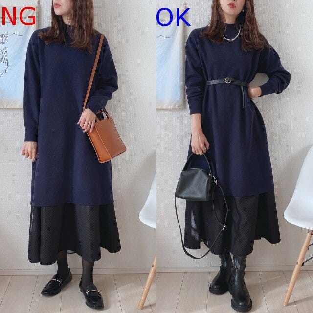 ワンピース ニットワンピース