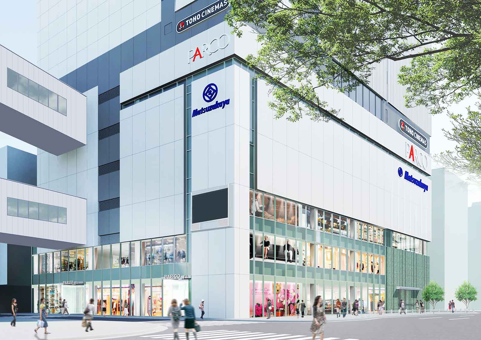 PARCO_ya外観パース／画像提供：シタマチ.フロントPR事務局