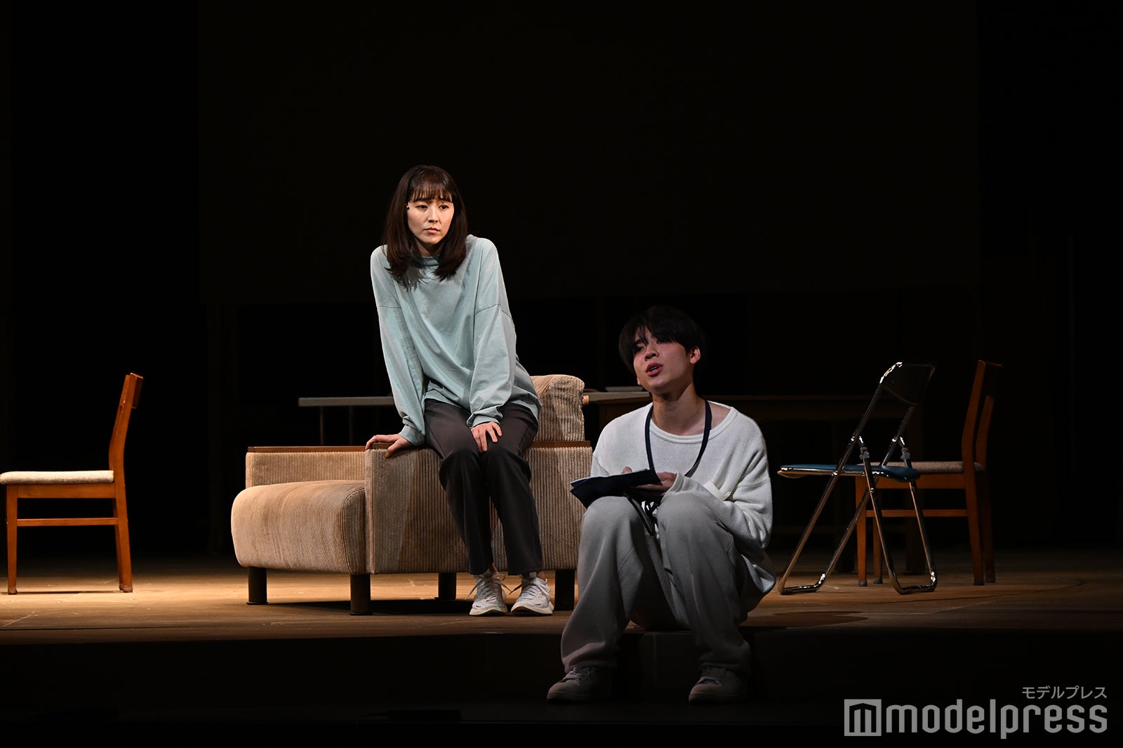 長澤まさみ、松島聡「Bunkamura Production 2025『おどる夫婦』」ゲネプロより（C）モデルプレス