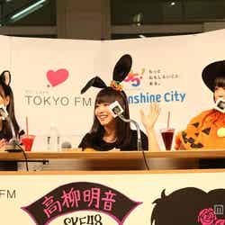 「SKE48高柳明音の暗黙の了解」の公開収録を行った（左から）SKE48須田亜香里、松村香織、高柳明音