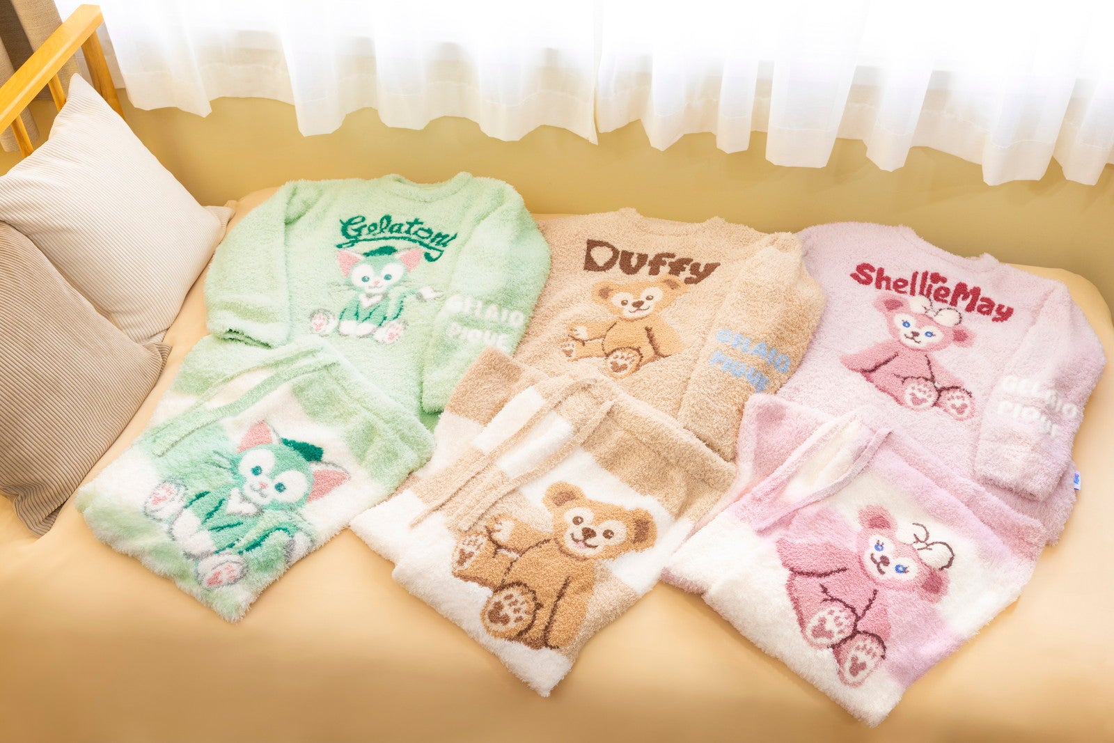 東京ディズニーシー、“ダッフィー＆フレンズ”×ジェラピケの限定