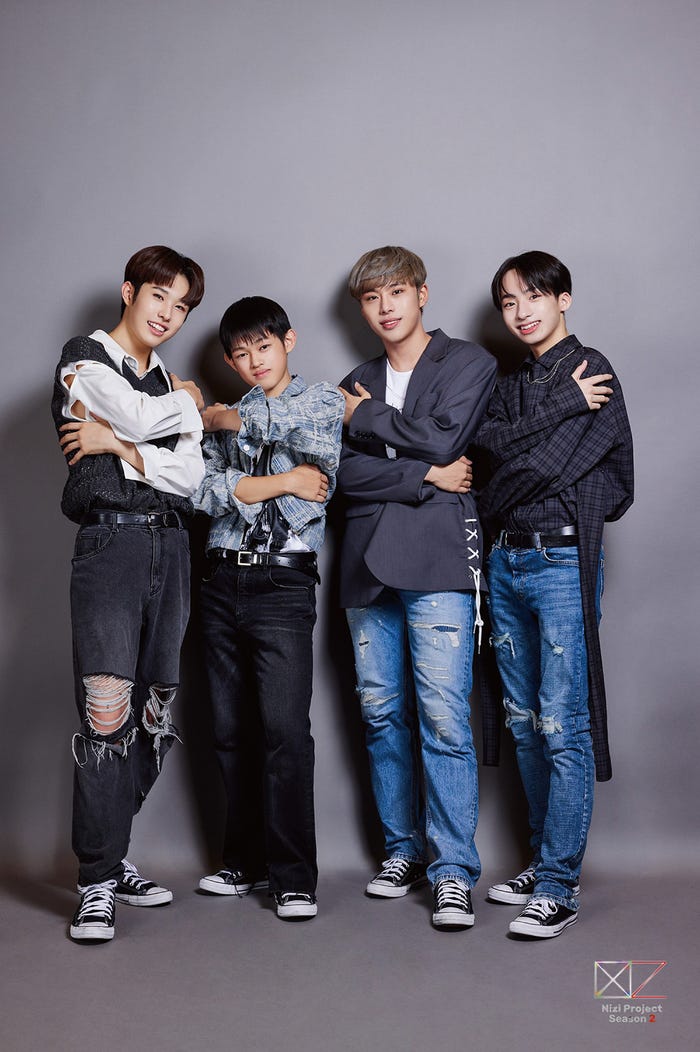 (左から)YUHI、KOHEI、SODAI、YUITO/SODAIチーム「Nizi Project Season 2 Global Boys Audition」(提供写真)