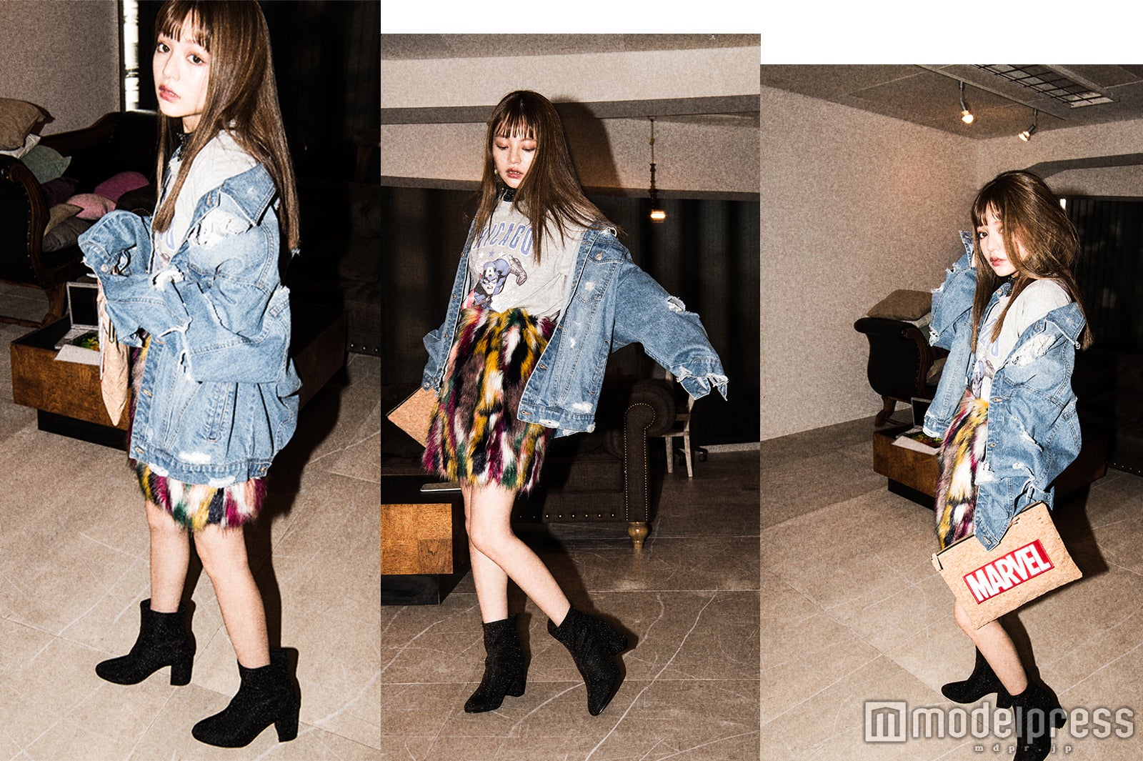 ちぃぽぽ×キャプテン・アメリカ （C）モデルプレス