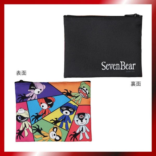 両面フラットポーチ（セブンベア）2,090円（約W18.5×H14.5cm）／提供画像