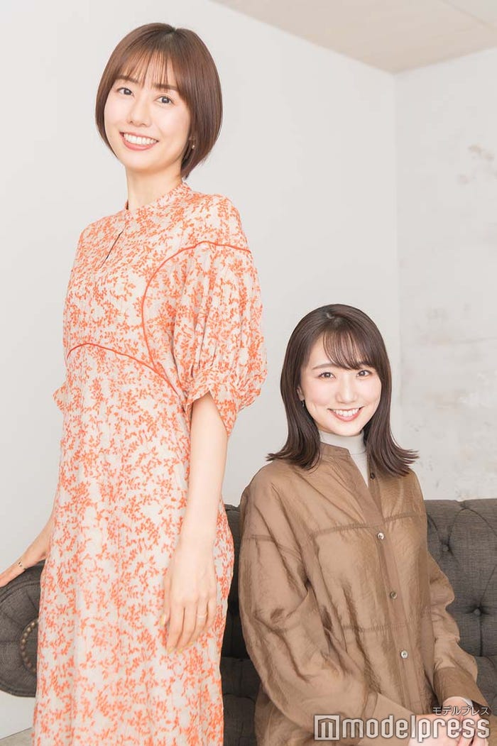 山崎夕貴アナ、松村未央アナ (C)モデルプレス