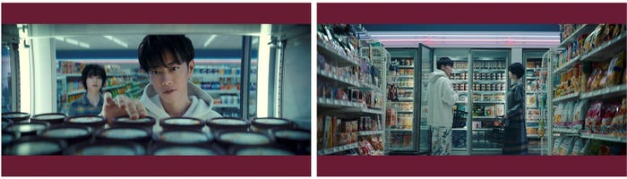 佐藤健&平手友梨奈/新TVCM「きもち ふたり」篇より (提供写真)