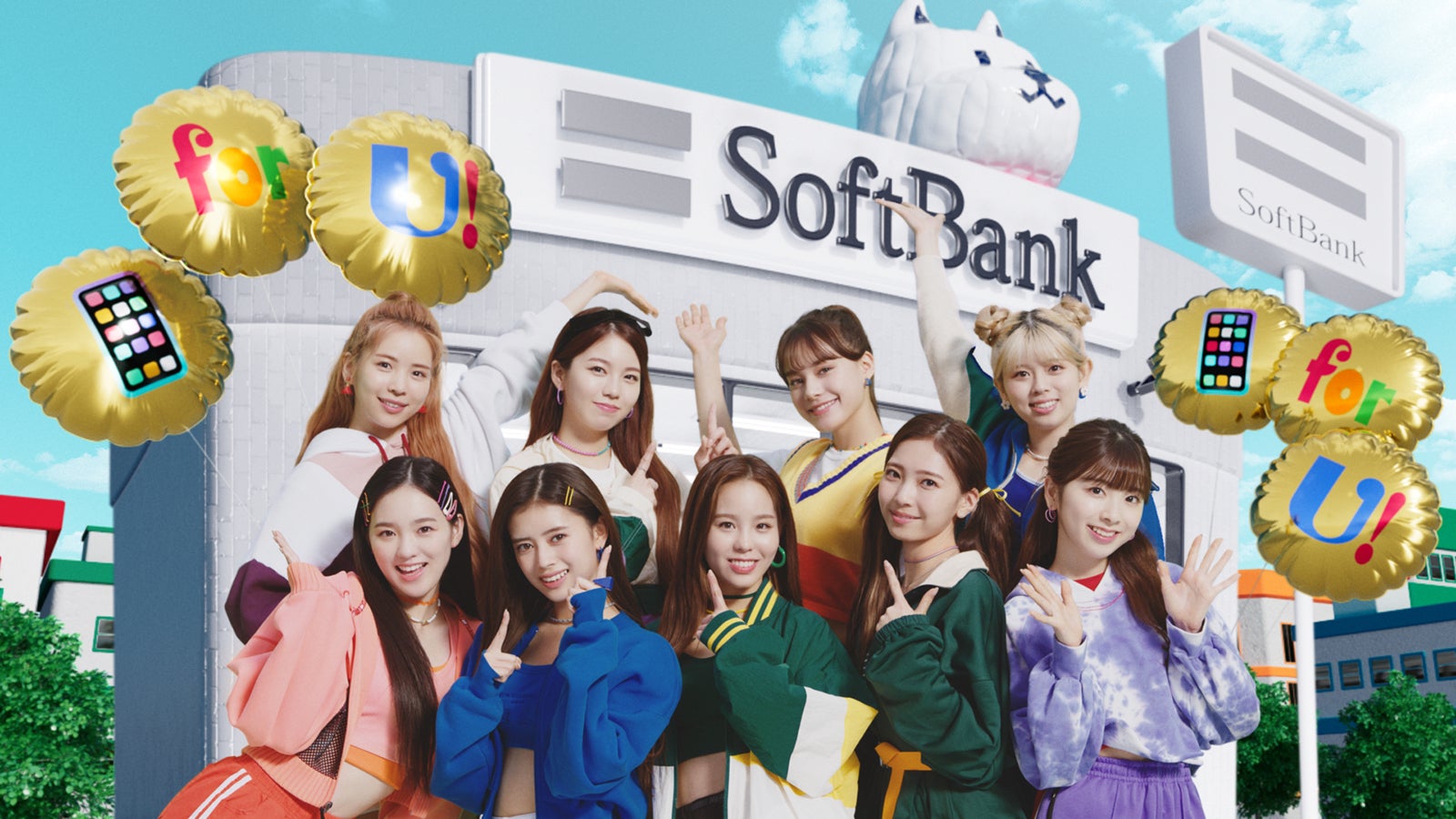 NiziU／新CM「スマホデビューのお約束」篇より（提供写真）