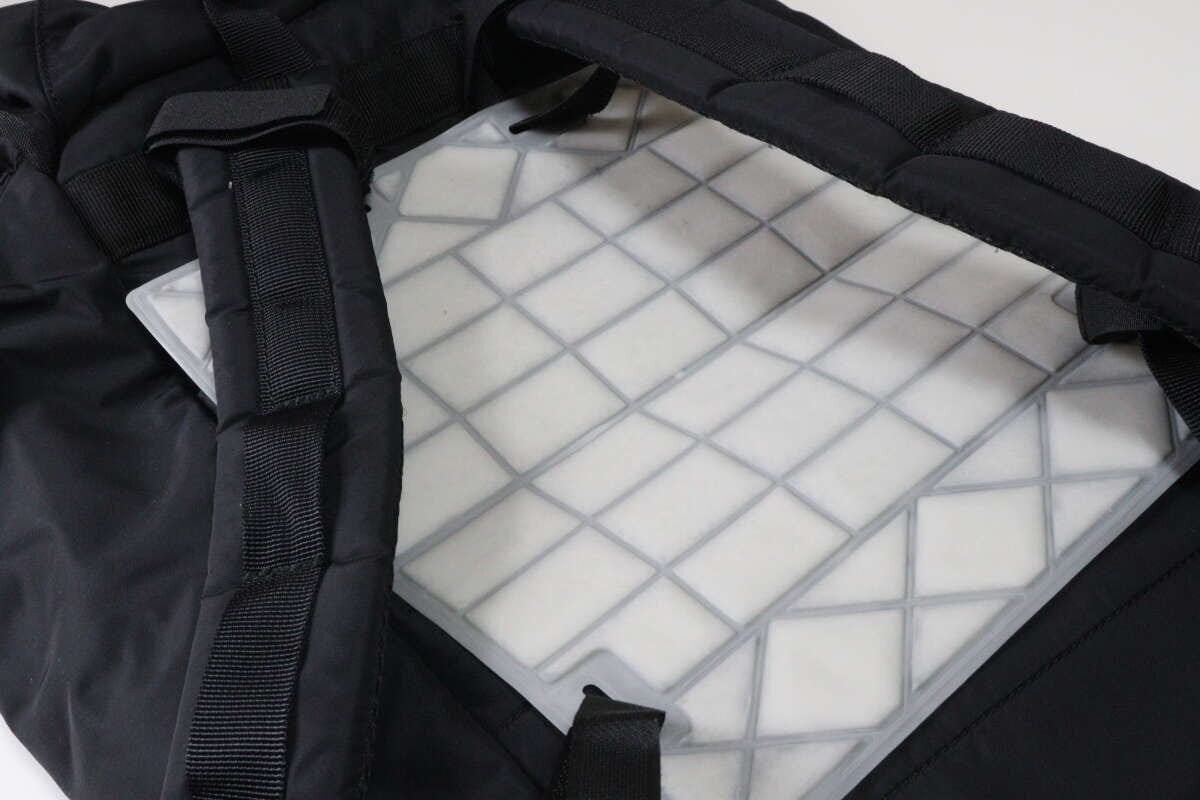 リュック用ひんやりパッド　装着