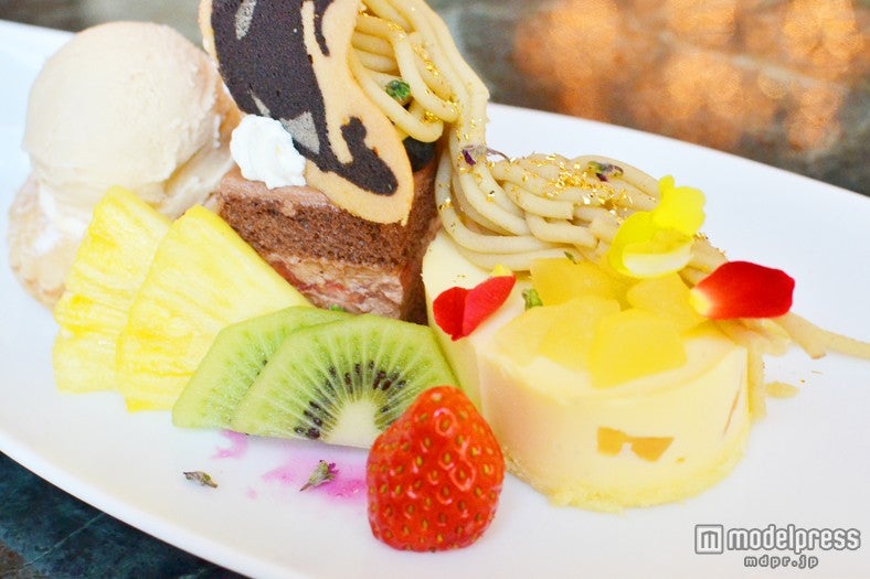 マロンクリームでラプンツェルのロングヘアを表現