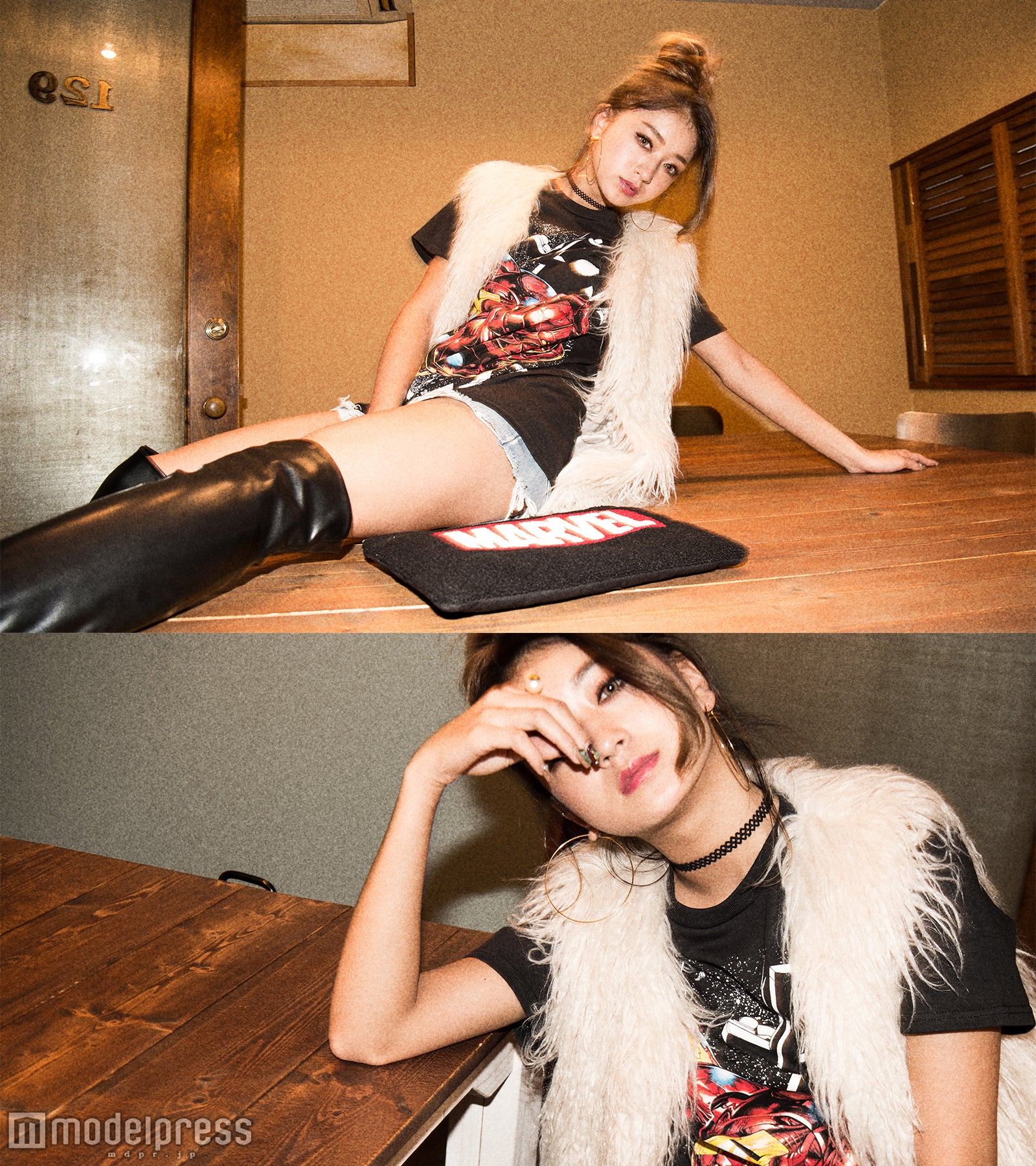 みちょぱ×アイアンマン （C）モデルプレス