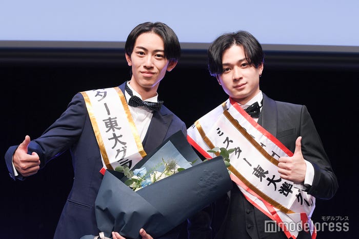「ミスター東大2025」グランプリ・長瀬史聖さん、準グランプリ・増田悠佑さん(C)モデルプレス