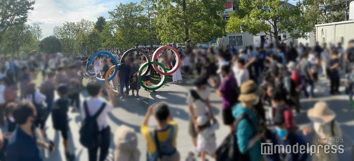 国立競技場付近の様子(C)モデルプレス