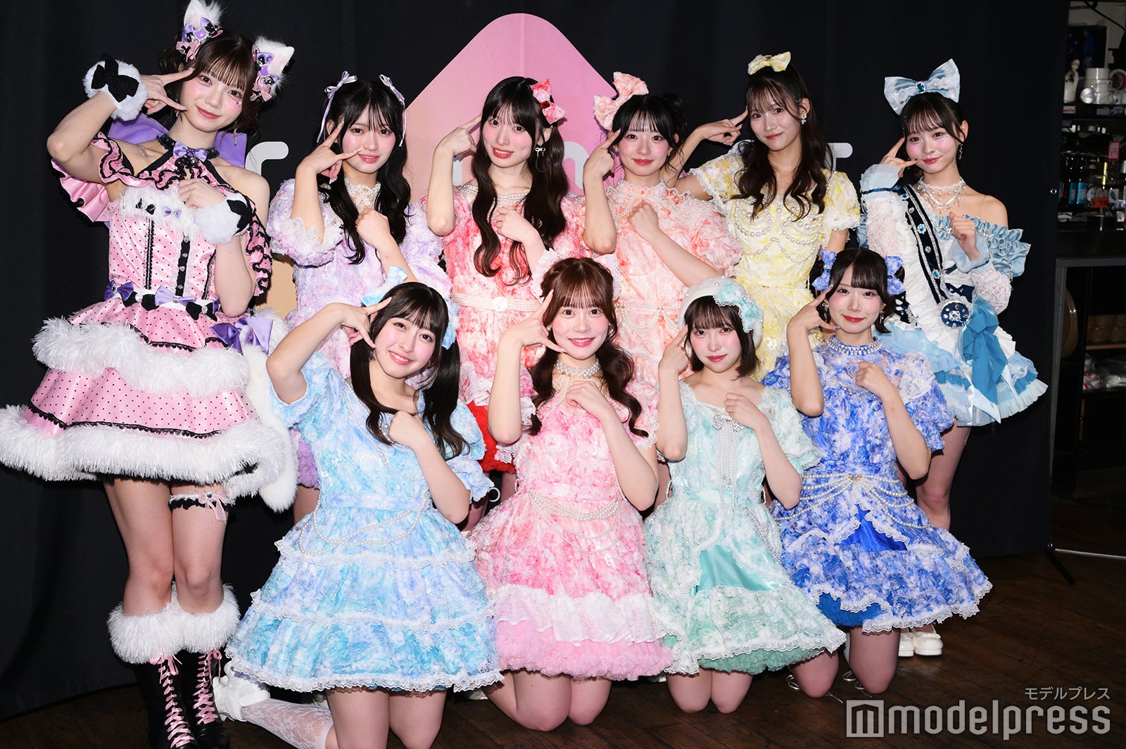 （上段左から時計回り）阿部かれん、松本玲奈、久保怜音、山下うみ、福本れみ、谷屋杏香、月代来実、井出叶、小浜菜摘、竹内月音（C）モデルプレス