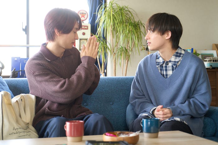 阿部顕嵐、阿久津仁愛「続・BLドラマの主演になりました」第3話(C)テレビ朝日