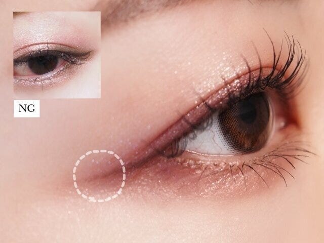 アイライン NG 2023年 メイク 美容 ビューティ ビューティー トレンド おすすめ オススメ メイクテク テクニック アイメイク アイライン NG 2023 目尻 ハネ ぼかす ぼかし
