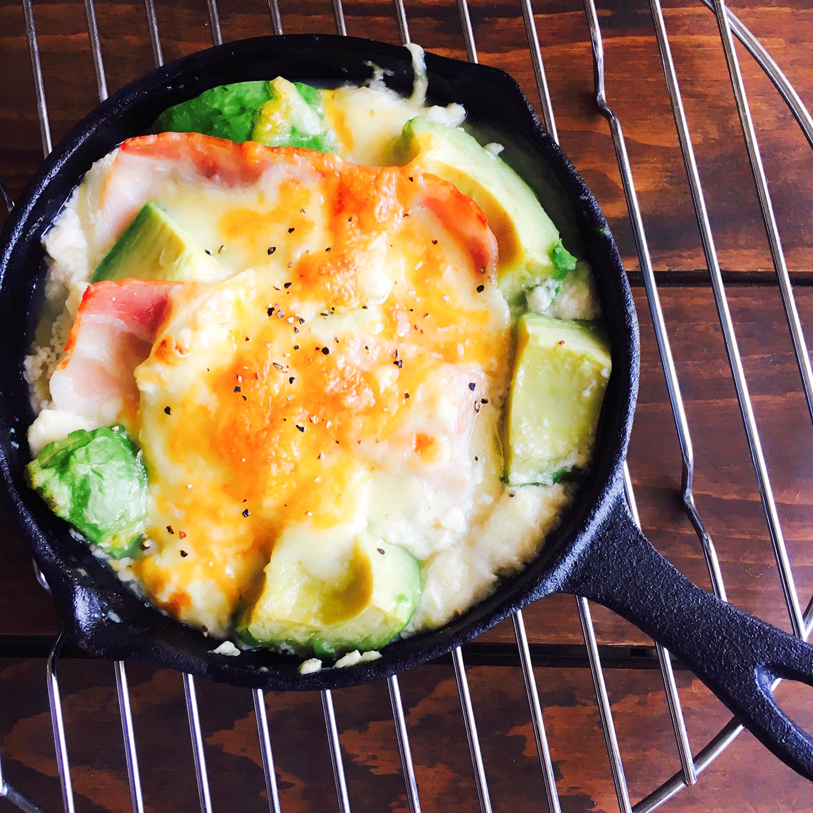 焦げ目がつくまで焼いて／画像提供：柏原歩