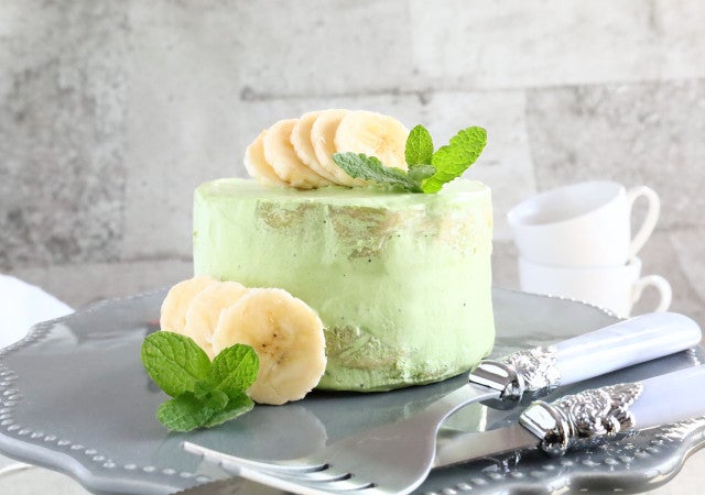 ホットケーキミックス レンジでできる 抹茶とバナナのショートケーキ モデルプレス