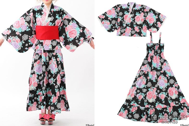 簡単に着付けのできる2WAYタイプの浴衣