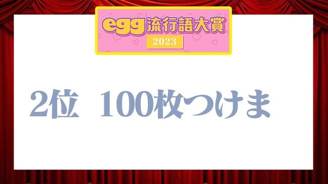 「2023年ギャル流行語大賞」(提供写真)
