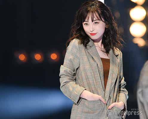 福原遥、マニッシュなジャケットでオトナ化 微笑みにドキッ<TGC2019A/W>