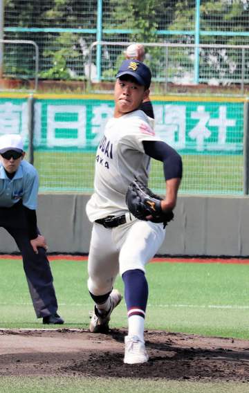 大商大高が準々決勝進出 146キロ右腕の浅岡が2失点完投