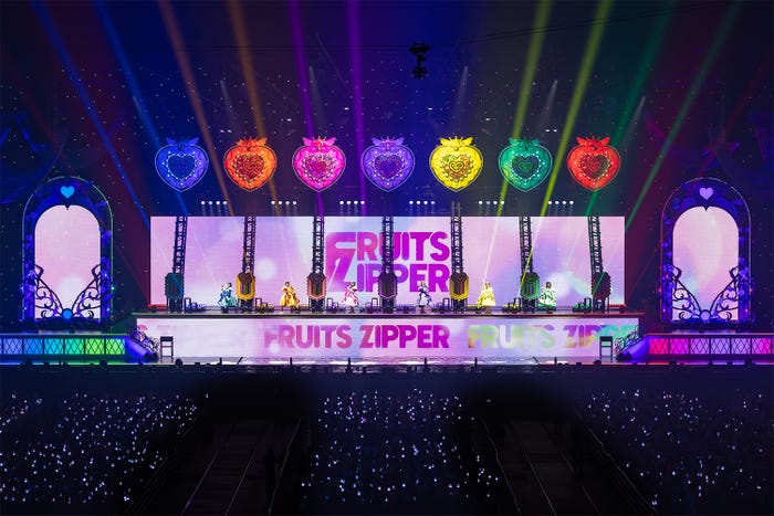 「さいたまスーパーアリーナ25周年 FRUITS ZIPPER 3rd ANNIVERSARY 超超超めでたいライブ -さん」の様子/撮影:ヨシモリユウナ(提供写真)
