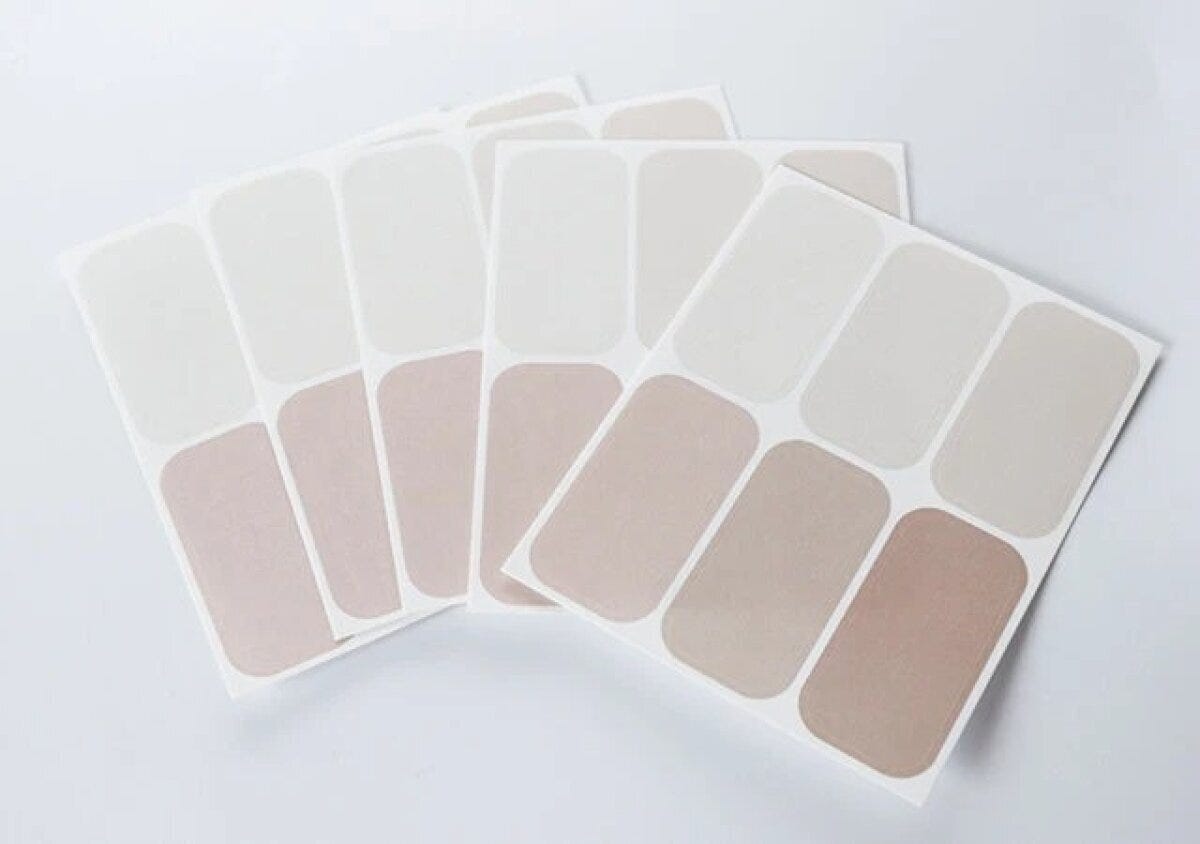 ダイソー インデックスシール(ナチュラルカラー、30枚) ダイソー インデックスシール(ナチュラルカラー、30枚)