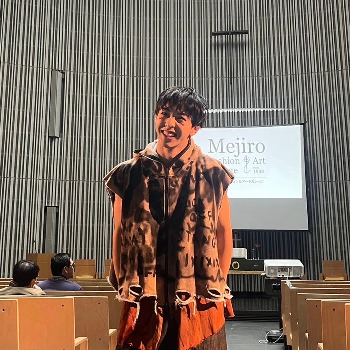 松本華成人さん「桜美林大学桜コンテスト2024」の様子(提供写真)